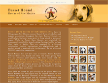 Tablet Screenshot of bassetrescuenm.org
